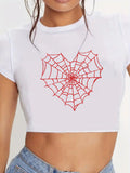 Rotes Spinnennetz