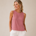 Kirschrot kariert